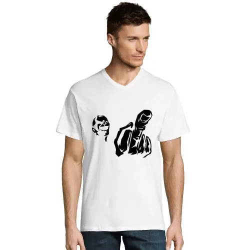 Mittelfinger Fratze T-Shirt Männer Victory