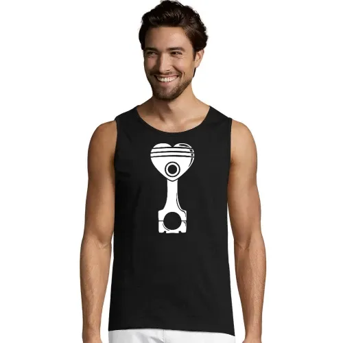 Motorkolben Herz Männer T-Shirt