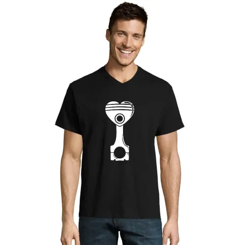 Motorkolben Herz Männer T-Shirt