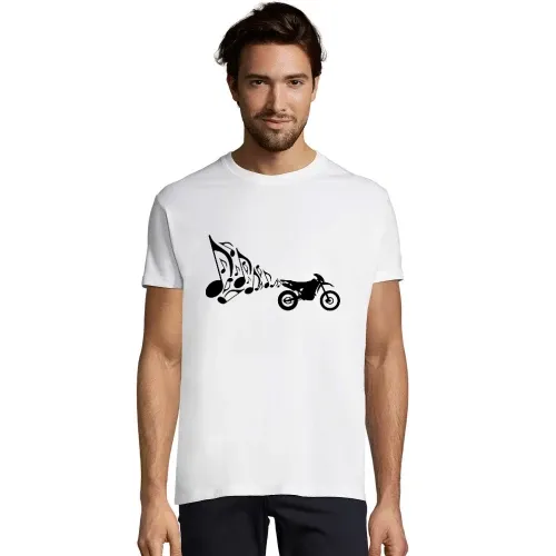 Motorrad Enduro Auspuff Musik  T-Shirt