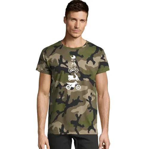 Motorrad Enduro Evolution Front Männer T-Shirt