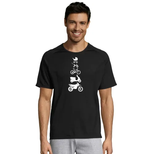 Motorrad Enduro Evolution Front Männer T-Shirt