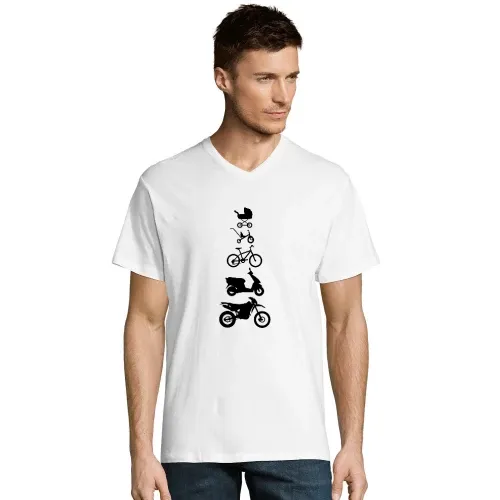 Motorrad Enduro Evolution Front Männer T-Shirt