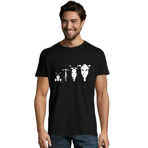 Motorrad Evolution Front Männer T-Shirt