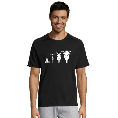 Motorrad Evolution Front Männer T-Shirt