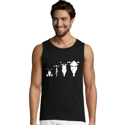 Motorrad Evolution Front Männer T-Shirt