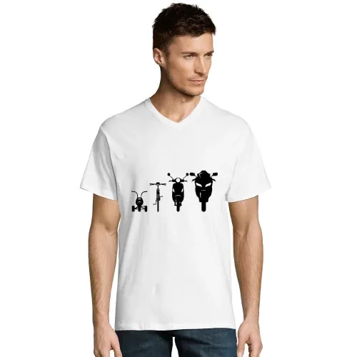 Motorrad Evolution Front T-Shirt Männer Victory
