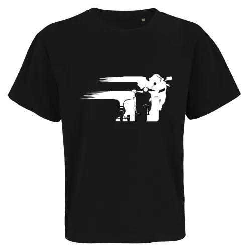 Motorrad Evolution schweif Front Männer T-Shirt