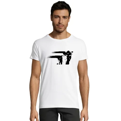 Motorrad Evolution schweif Front Männer T-Shirt
