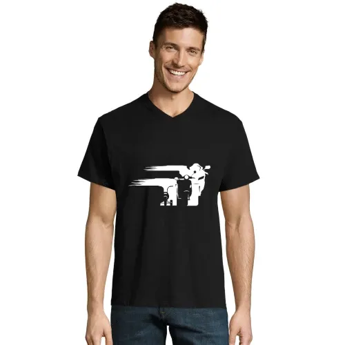 Motorrad Evolution schweif Front Männer T-Shirt