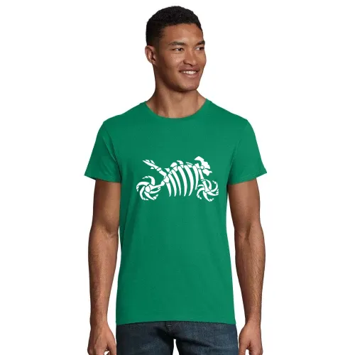 Motorrad Fossil Skelett Männer T-Shirt