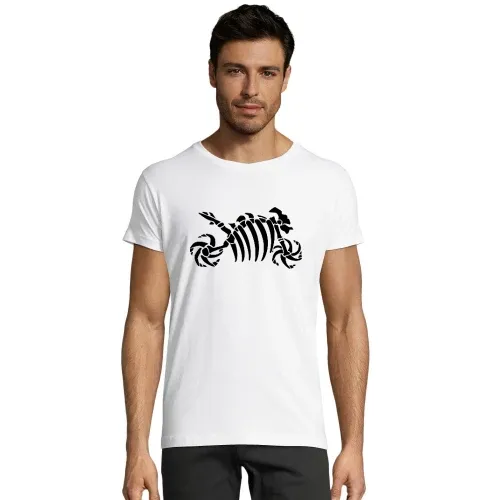 Motorrad Fossil Skelett Männer T-Shirt