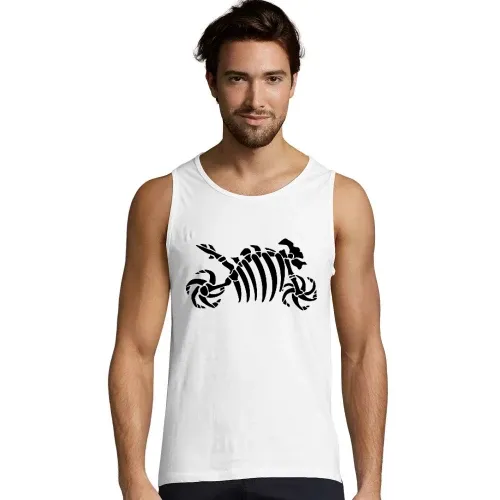 Motorrad Fossil Skelett Männer T-Shirt