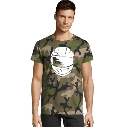 Motorradhelm Männer T-Shirt