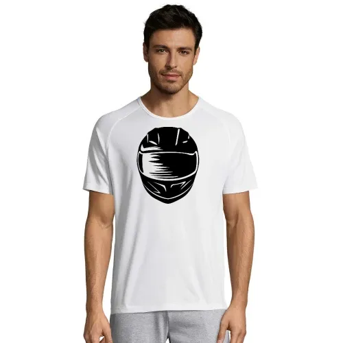 Motorradhelm Männer T-Shirt