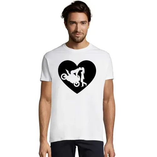 Motorradkuß Herz T-Shirt