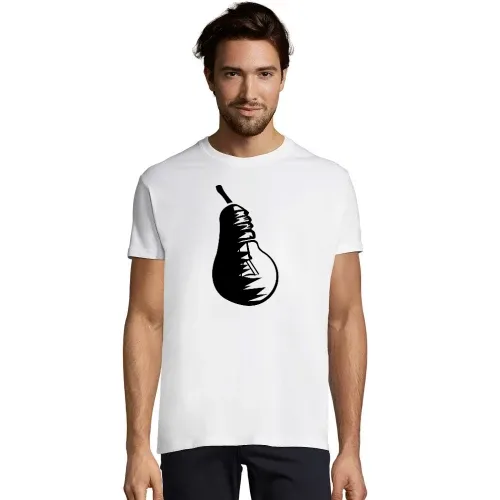 Obst Birne und Glühbirne Männer T-Shirt