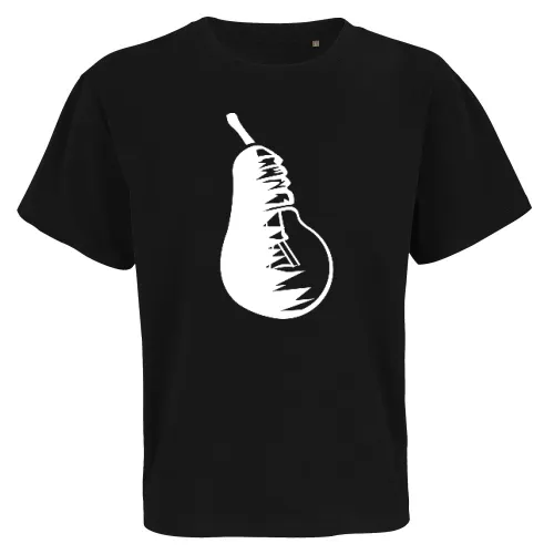 Obst Birne und Glühbirne Männer T-Shirt