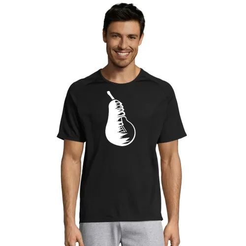 Obst Birne und Glühbirne Männer T-Shirt