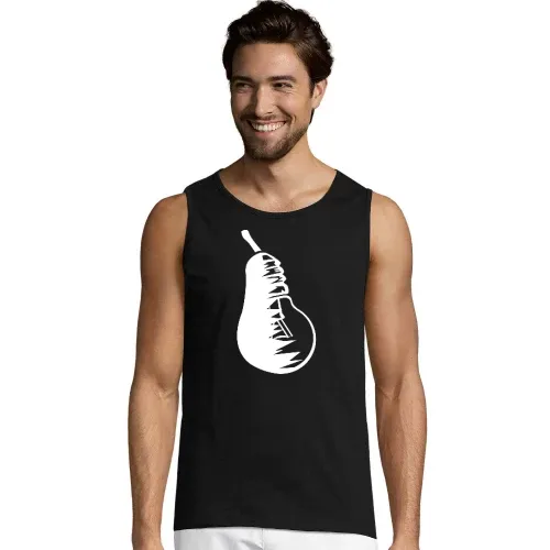 Obst Birne und Glühbirne Männer T-Shirt