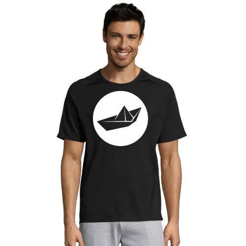 Papierschiff Origami Männer T-Shirt