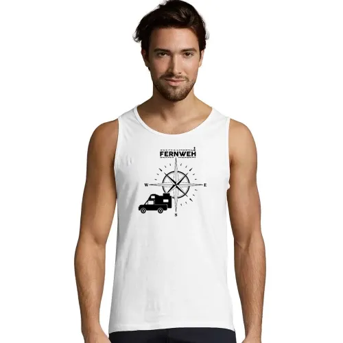 Pickup mit Wohnkabine Absetzkabine Fernweh Männer T-Shirt