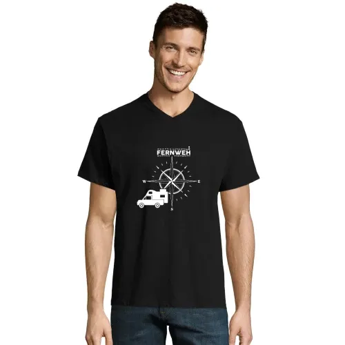 Pickup mit Wohnkabine Absetzkabine Fernweh Männer T-Shirt