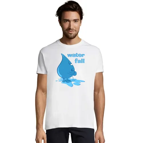 Pissender Wassertropfen T-Shirt Männer Imperial
