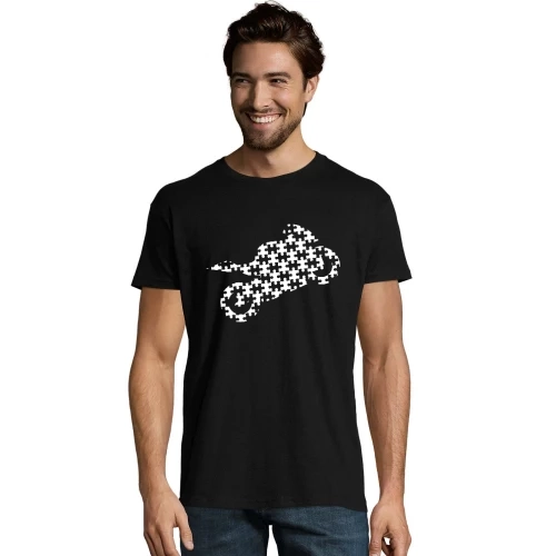 Puzzlebike Motorrad Männer T-Shirt Puzzlebike Motorrad T-Shirt