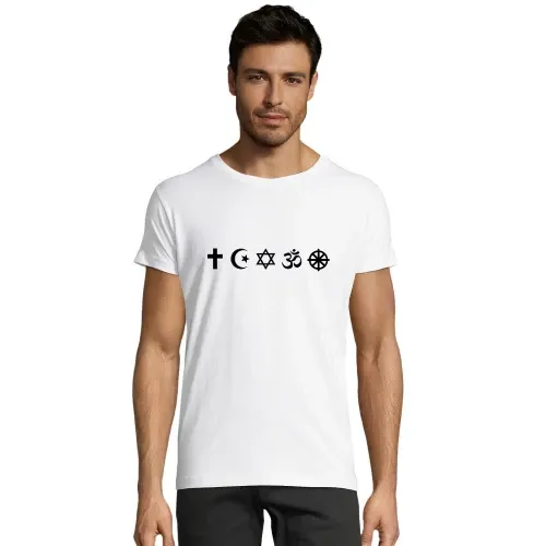 Religionen Symbole Männer T-Shirt