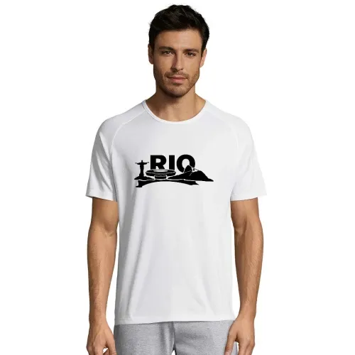 Rio de Janeiro Skyline Männer T-Shirt
