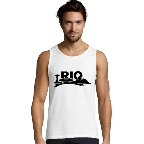Rio de Janeiro Skyline Männer T-Shirt