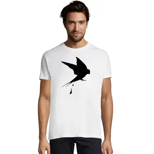 Scheißende Schwalbe Männer T-Shirt