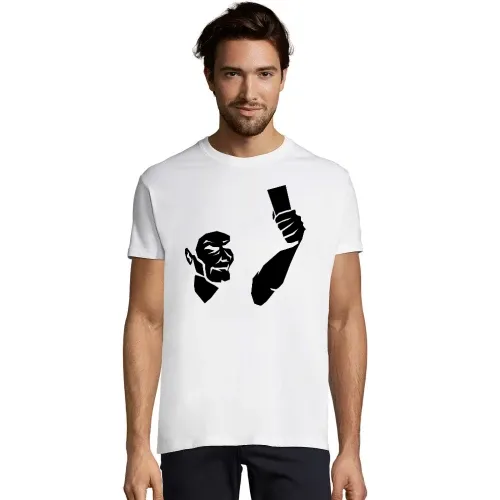 Schiedsrichter zeigt Karte Männer T-Shirt