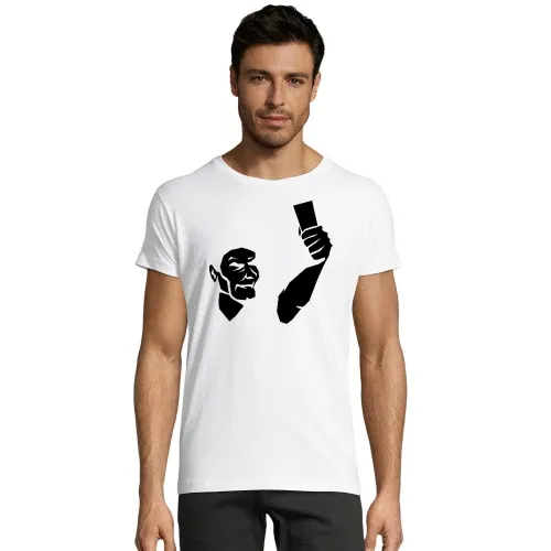 Schiedsrichter zeigt Karte Männer T-Shirt