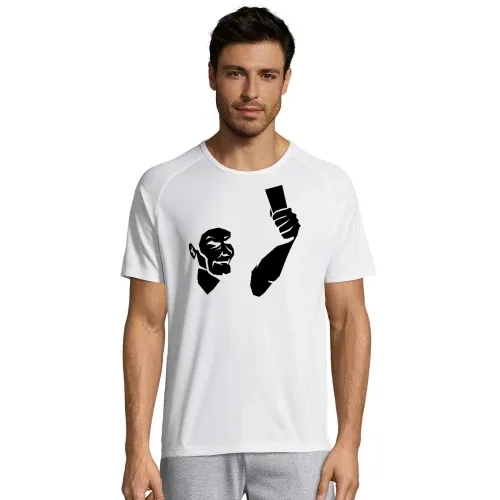 Schiedsrichter zeigt Karte Männer T-Shirt