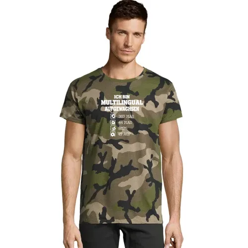Schießstand Schützenverein Pistolen Sprache Spruch Männer T-Shirt