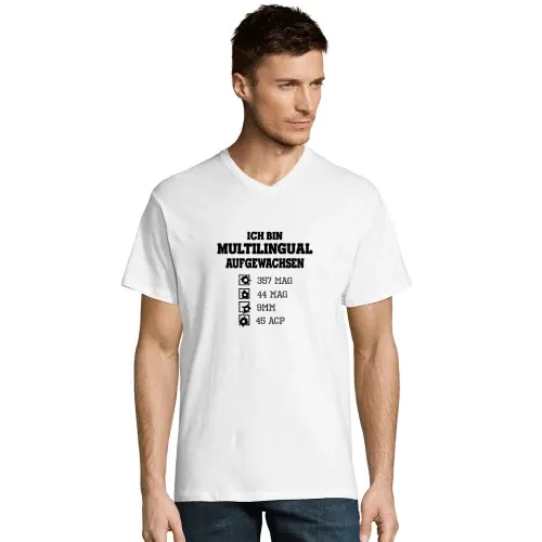Schießstand Schützenverein Pistolen Sprache Spruch Männer T-Shirt