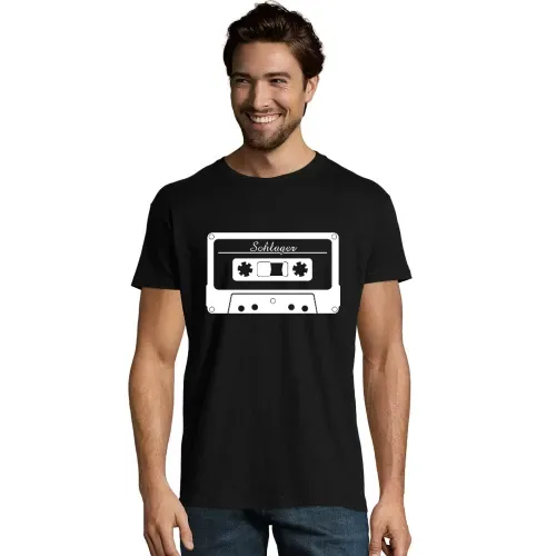 Schlager Kassette Männer T-Shirt Schlager Kassette T-Shirt