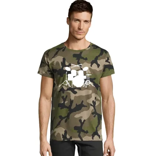 Schlagzeug mit Sticks Männer T-Shirt