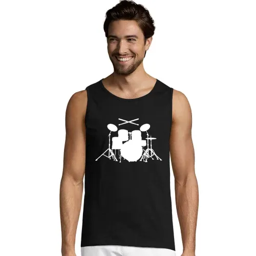 Schlagzeug mit Sticks Männer T-Shirt