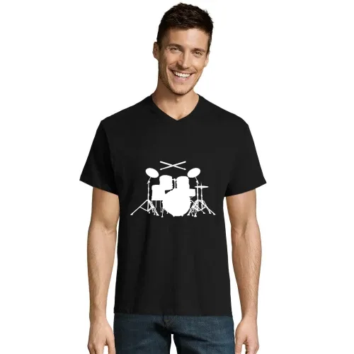 Schlagzeug mit Sticks Männer T-Shirt