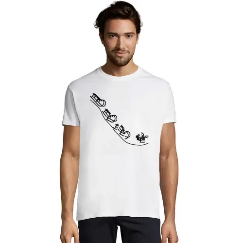 Schlittenabfahrt T-Shirt Männer Imperial