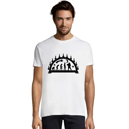 Schwibbogen Weihnachtsmann Evolution T-Shirt