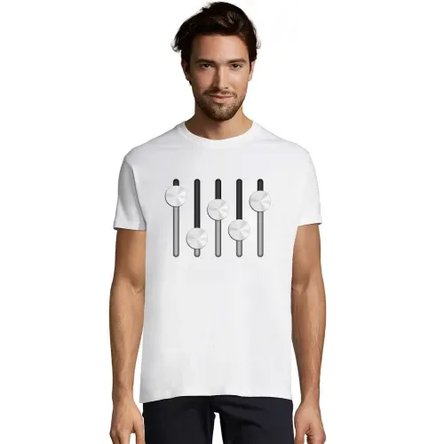 Silberne Schieberegler Männer T-Shirt Silberne Schieberegler T-Shirt