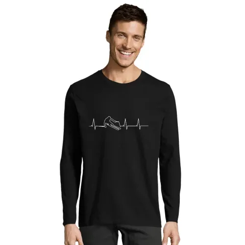 Skifahrer Herzschlag Männer T-Shirt