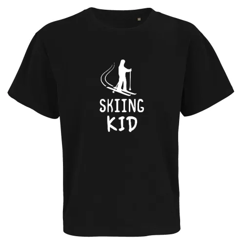 Skiing Kid Männer T-Shirt