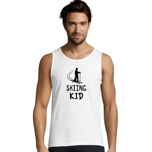 Skiing Kid Männer T-Shirt