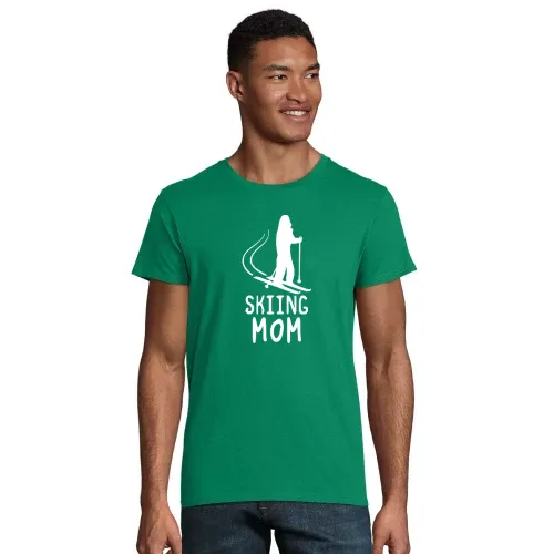 Skiing Mom Männer T-Shirt