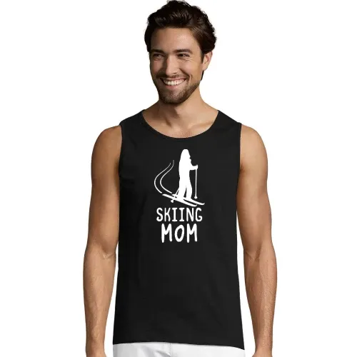 Skiing Mom Männer T-Shirt